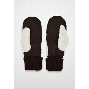 Urban Classics Nylon Sherpa Gloves black/offwhite - S/M