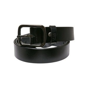 Urban Classics Synthetic Leather Thorn Buckle Business Belt black - L/XL