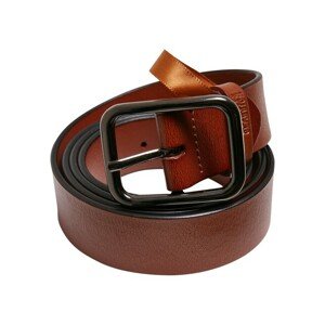 Urban Classics Synthetic Leather Thorn Buckle Business Belt brown - L/XL